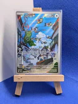 Pokemon TCG Chatot Illustration Rare Card Temporal Forces #181/162 - Image 1