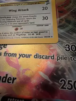 Pokemon Pidgeot EX TCG Base Set 2 Holo 14/130 MP - Image 2