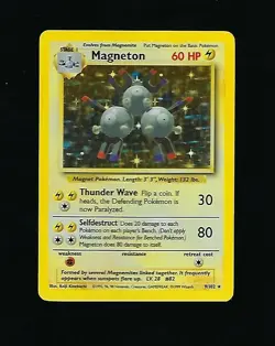 Magneton - 1999 Base Set Pokemon Card - Unlimited - 9/102 - Image 1