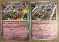 Pokemon TCG Klefki Scarlet & Violet Base Set 096/198 Reverse Holo Rare NM - Image 1