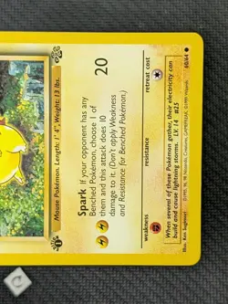 Pikachu 60/64 - Jungle 1st Edition Common Pokemon TCG NM - Image 5