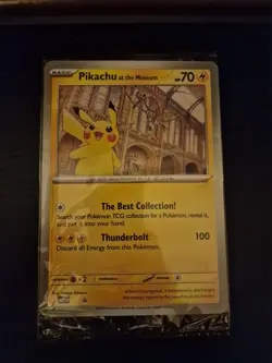 🌍🚚 Pokemon Pikachu at the Natural History Museum Sealed Jumbo Promo - Image 1