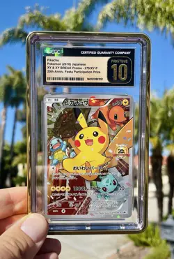 Pokemon 2016 20th Anniversary Festa Pikachu Japanese Promo 279 CGC PRISTINE 10 - Image 2