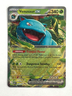 Pokemon TCG Venusaur ex 003/165 Holofoil Double Rare SV: Scarlet & Violet 151 - Image 1