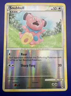⚡Snubbull 71/95 Common Reverse Holo Pokemon Call of Legends LP 2011 - Image 2