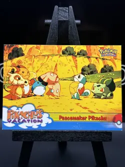 Pokemon TCG Topps Peacemaker Pikachu 46 Blue Label Pikachu’s Vacation Regular MP - Image 3