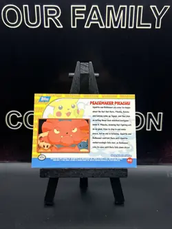 Pokemon TCG Topps Peacemaker Pikachu 46 Blue Label Pikachu’s Vacation Regular MP - Image 4