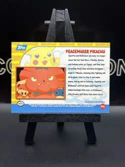 Pokemon TCG Topps Peacemaker Pikachu 46 Blue Label Pikachu’s Vacation Regular MP - Image 5