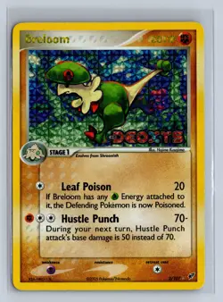 2005 Pokemon EX Deoxys Reverse Holo Breloom #3/107 LP - Image 1