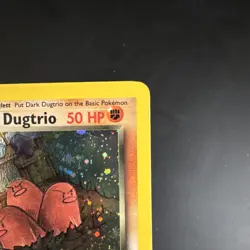 Pokemon TCG Dark Dugtrio 6/82 Team Rocket Holo Rare Unlimited 50 HP - Image 4
