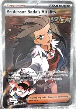 Pokemon Professor Sada's Vitality 239/182 SV04 Paradox Rift Ultra Rare Holo Eng… - Image 1