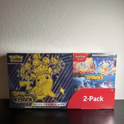 Pokemon Surging Sparks ETB & Booster Bundle Costco 2-pack. Factory Sealed - Image 1
