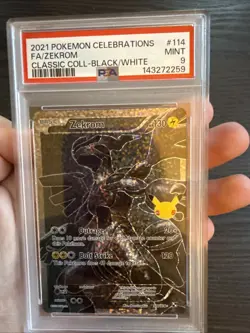 2021 Pokemon Celebrations Zekrom Full Art Classic Collection PSA 9 Mint #114 - Image 1