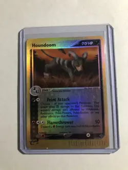 Pokemon TCG Houndoom 34/97 EX Dragon Reverse Holo NM - Image 1
