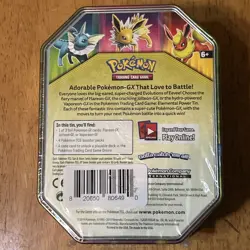 Pokemon TCG: Elemental Power Tin Flareon GX + 4 Packs (Sun & Moon) SEALED 820650806490 - Image 5