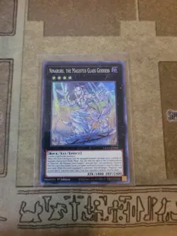 YUGIOH NINARURU THE MAGISTUS GLASS GODDESS GEIM-EN007 SUPER 1ST ED NM - Image 1