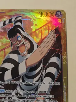 One Piece TCG Mr.2. Bon. Kurei (Bentham) EB01-061 SEC PRB02 Secret Rare English - Image 2