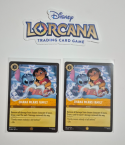 Disney Lorcana Winterspell Ohana Means Family Legendary Rare x2 Pack Fresh - Image 1