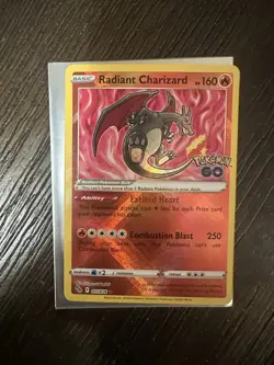 Radiant Charizard 11/78 Pokemon GO Radiant Rare Holo Pokemon Card – Raw NM - Image 1