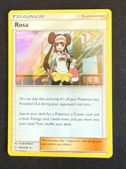 ROSA 204/236 COSMIC ECLIPSE ENGLISH POKEMON CARD TCG HOLO - Image 1
