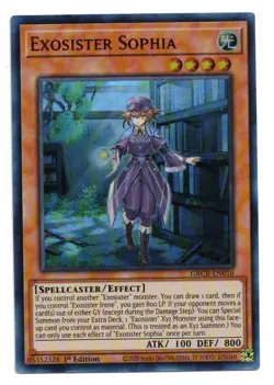 Yu-Gi-Oh Card: Exosister Sophia GRCR-EN016 Ultra Rare 1st Edition! EX - Image 1