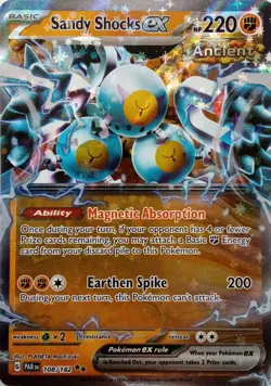 108/182 SANDY SHOCKS EX DOUBLE RARE PARADOX RIFT POKEMON CARD - Image 1