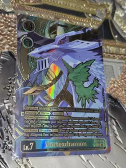 Digimon Card Game Vortexdramon 2-Star Secret Rare Dawn of Liberator EX11-074 - Image 1