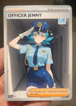 Officer Jenny - Anime - TCG - Waifu - Goddess - Full Art - Glossy - Trainer Card - Image 1
