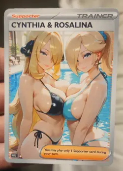 Cynthia - Rosalina - Anime - Goddess - DIY - Full Art - Glossy - Trainer Card - Image 1