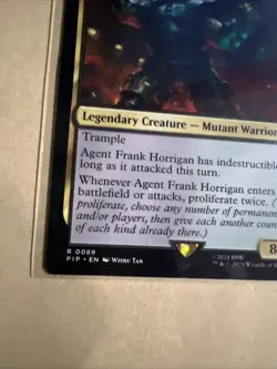 MTG Agent Frank Horrigan PIP 0089 R NM Regular - Image 3