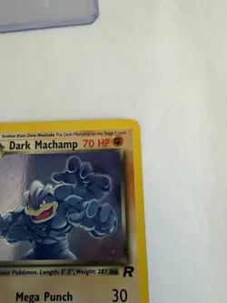 Pokemon Dark Machamp 1st Edition Holo Rare 10/82 Team Rocket 70 HP - Image 4