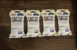 Lot of 4 Pokemon Silver Tempest Sealed Sleeved Booster Packs - All 4 Pack Arts - Image 2