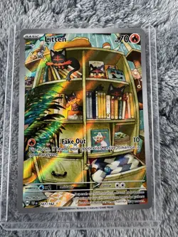 Pokemon Litten Illustration Rare 167/162 Temporal Forces - Image 1