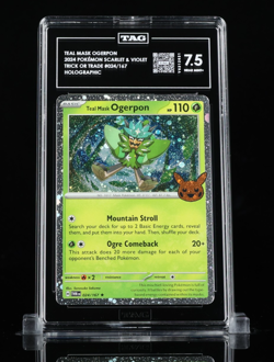 TAG 7.5 TEAL MASK OGERPON 2024 POKEMON SCARLET & VIOLET #024/167 TRICK OR TRADE - Image 1
