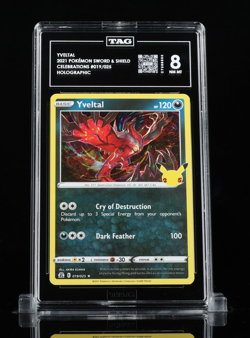 TAG 8 YVELTAL 2021 POKEMON SWORD & SHIELD #019/025 CELEBRATIONS HOLO - Image 1