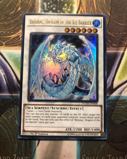 *** BRIONAC, DRAGON OF THE ICE BARRIER *** 1ST ULTRA RARE DUDE-EN008 YUGIOH! - Image 1