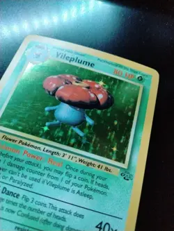 Pokemon TCG Vileplume Holo Rare Jungle 15/64 Unlimited Card 1999 NM - Image 2