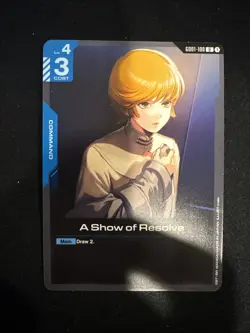 GD01-100 A Show Of Resolve - Gundam TCG Card Game Single (Newtype Rising) - Image 1