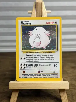 Chansey 3/102 Base Set Holo | Pokemon Card | Light Play - Image 1