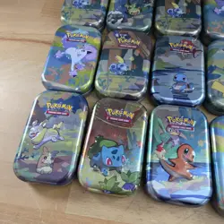 Lot Of 26 EMPTY Pokemon TCG Mini Display Tins Only -No Cards Or Coins 2019 2020 - Image 3