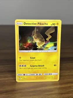 Pikachu - Detective Pikachu 10/18 - Rare Holo Pokemon Card - Image 2