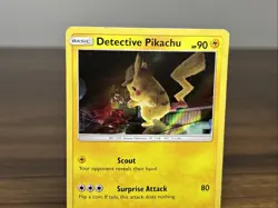 Pikachu - Detective Pikachu 10/18 - Rare Holo Pokemon Card - Image 3
