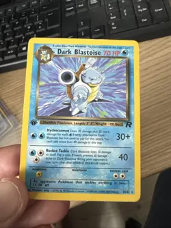 1st Edition Dark Blastoise (20/82) Team Rocket Set Rare Pokemon Card! - Image 2