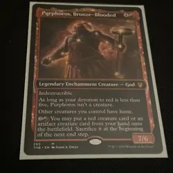 Purphoros, Bronze-Blooded (Showcase) Theros Beyond Death - MTG MYTHIC - Image 1