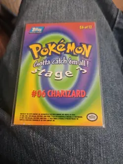 Vintage Topps Charizard Stage 3 E6 of 12 #06 Pokemon Card 1998 Non-Holo - Image 2