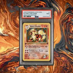 Pokemon PSA 9 Mint 1st Edition Gym Challenge Holo Blaine's Arcanine 1/132 🔥 - Image 1