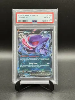 Pokemon! PSA 10 Gengar EX 104/162, Temporal Forces - Image 1