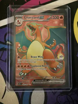 Pokemon Card Charizard ex 183/165 Ultra Rare Full Art Scarlet 151 Near Mint - Image 3