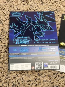 Pokemon TCG Pokemon Center Mega Evolution Phantasmal Flames ETB Covers - Image 2