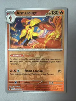 Pokemon TCG * SV Paldean Fates * 15/91 Armarouge REVERSE HOLO Rare * FRESH PK - Image 1